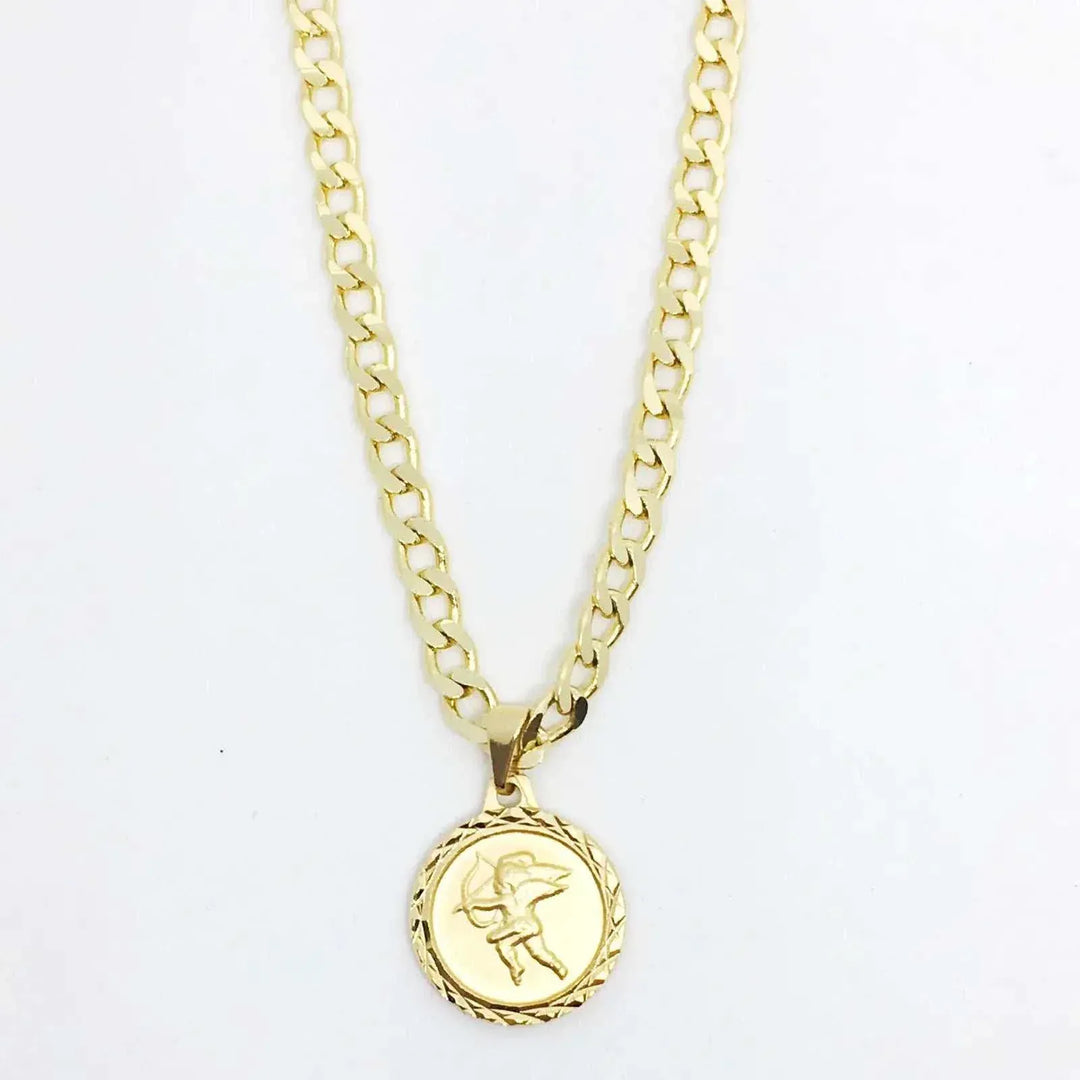 18K Gold Plated Flat Choker - Fashion Bop