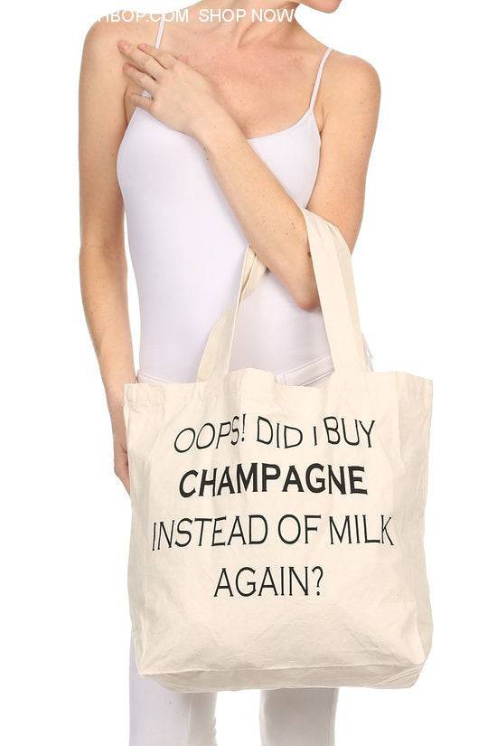 Champagne Tote - Fashion Bop