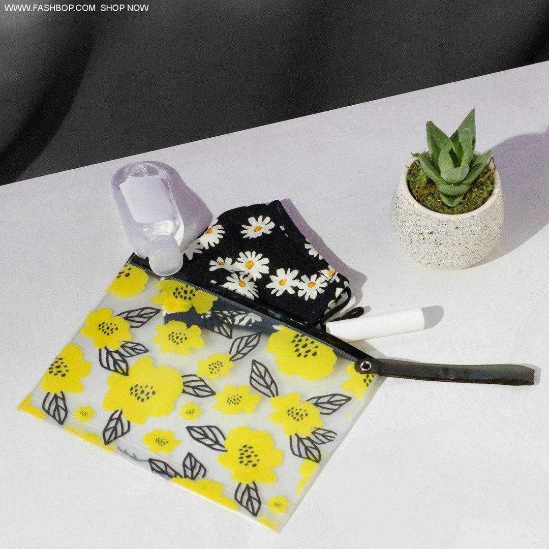 Happy Daisy Matching mask &amp; pouch set - Fashion Bop